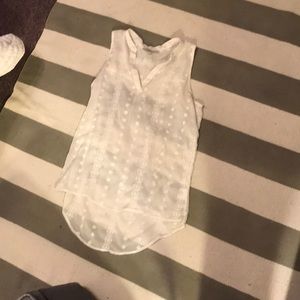 White Blouse Tank